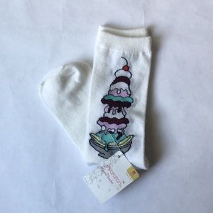 Brand New White Sundae Crew Socks